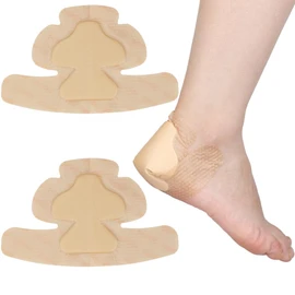 Silicone Heel Bordered Foam Dressing Waterproof Absorbent Wounds Bandages Pressure Sore Adhesive Border Protector for Cracked Heels/Ankle/Elbow Bedsore Ulcer 7"x9" Pack of 2