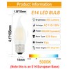 Lamsky Chandelier LED Light Bulbs 40W Equivalent E26 Base,Dimmable 4W