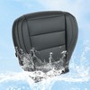 AOUTTUOA Black Driver Side Bottom Perforated Replacement Microfiber Leather Replacement