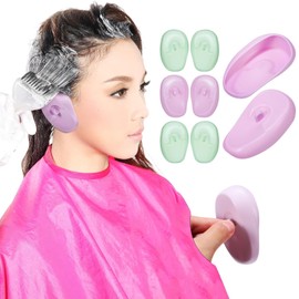 FOMIYES Cubiertas De Silicona Para OíDos Para TeñIr El Cabello - 4 Pares Reutilizables Protectores Para SalóN Y Uso En Casa Antideslizantes Y CóModos Para Secadora Y Ducha