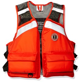 Mustang Life Jacket, S/M, Orange