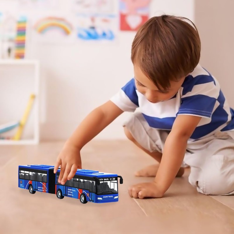 LGQHCE Bus Toy Truck,Bus Model Car Roles Toy Cars Alloy