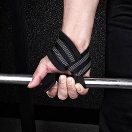 2-Piece Lifting Wrist Straps Black/ONE
