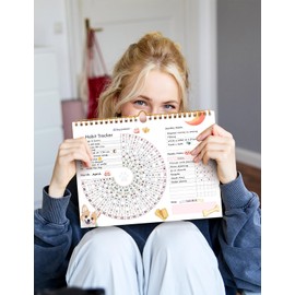 Daily Habit Tracker with Sticker Habit Tracker Calendar Habit Journal with Spiral Binding 11.69 * 8.27