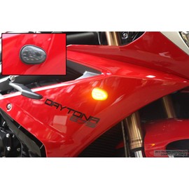 Motodynamic Flat Mount LED Front Turn Signal Lights for 2013-2017 Triumph Daytona 675 675R 2020+ Moto2 765