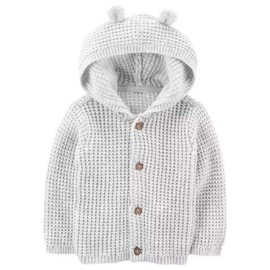 Carter's Baby Boys Button-Front Cardigan - Grey