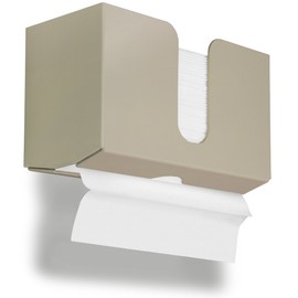 TrippNT 51929 Almond Beige PETG Dual-Dispensing Paper Towel Holder, 10 7/8" Width x 6 1/2" Height x 4 ¼" Depth