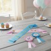 Banda Baby Shower Mom To Be Dad Azul Rosa Reveal
