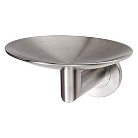 Carlisle Brass LX13 LX13SS DELEAU LX Curved SOAP Dish G316, Satin Stainless Steel