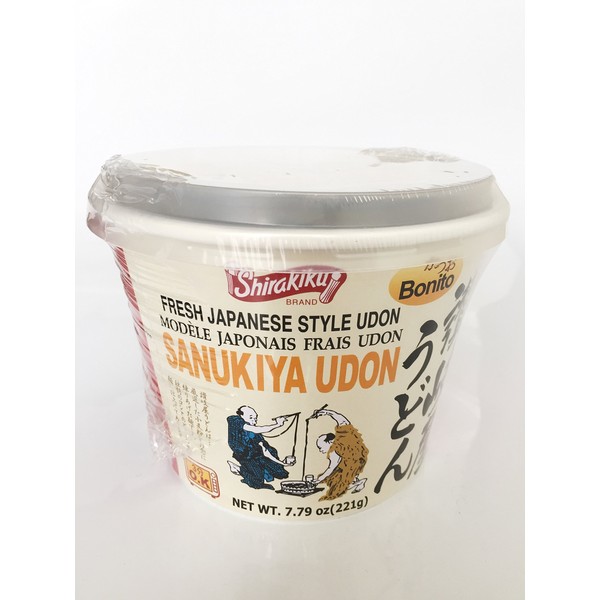 Shirakiku Sanukiya Instant Noodle cups (Bonito, Pack of 2)