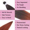 Ombre Black Ginger Pre Stretched Hypoallergenic Boho Hair for Braiding