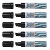 Pilot Set of 5 Permanent Markers SCA-6600 Metal Barrel Bevel