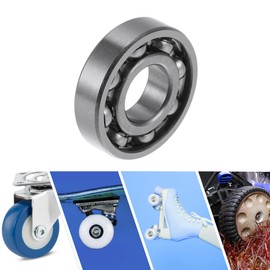 A ABSOPRO 16001 Rillenkugellager 12x28x7mm P5 Offene Art Geschmierte Lager 1 Stk Auto Roller Skateboard Rad Universal Silber Ton