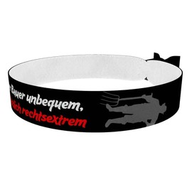 Wird der Bauer umbequem - Stoffarmband aus Satin - Robuste & langlebige Bauernprotest Armbänder - Handgefertigtes modisches Accessoire - Unisex Geschenk für Landwirte - Umweltbewusstes Armband