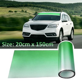 MOCNT Sun Protection Strips for Car 20 cm x 150 cm Sun Protection Film for Windscreen Car Windscreen Tint Film Privacy Film Window Film Colour Gradient Green