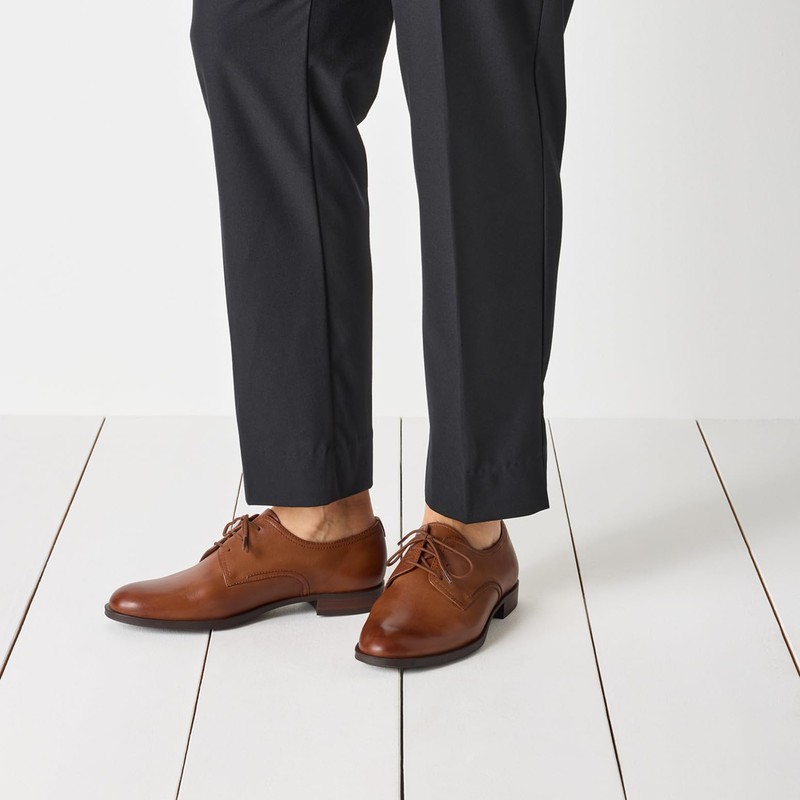 Tamaris Lace-Up Women's Block Heel, Cognac