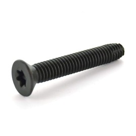 1/4-20 x 1 3/4 Flat Head Floorboard Thread Cutting Screws, Type F, (Star - Six Lobe Drive), Black Phosphate Finish, Countersunk, T-30 Drive (Carton: 100 pcs) Alloy Steel