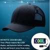 Aurravellir LED Hats with Full Color Screen Customizable Scrolling Messages