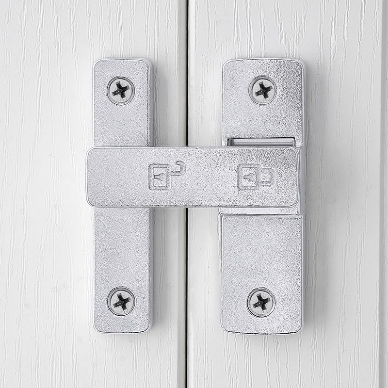 INIRET Barn Door Latches,180 Degree Gate Lock,Flip Gate Latches Hardware,Zinc