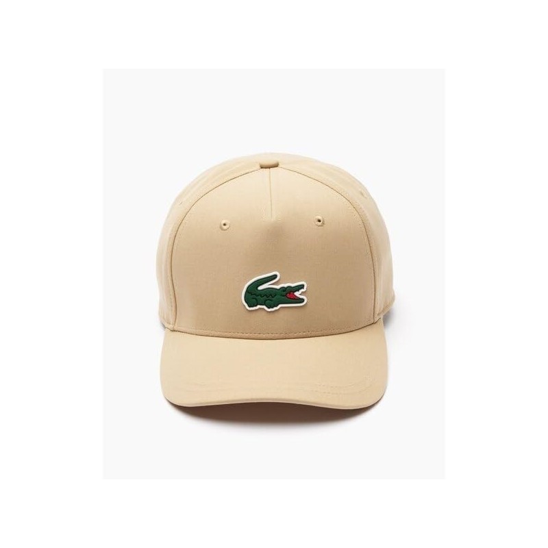 Lacoste RK1103-99GIZTU One-Point Waterproof Golf Cap, natural, Free size
