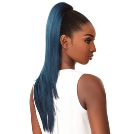 Sensationnel Synthetic Hair Drawstring Ponytail Sleek Straight 24" (1B)