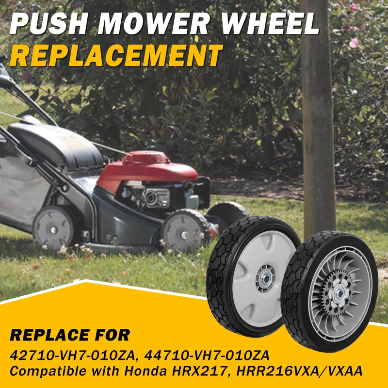 XaXmTee 2 Pcs 9" HRX217 Lawn Mower Rear Wheels Kit