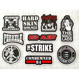 Oracal Oi! Street Punk Vinyl Sticker Lot (10 Pack) SET 3 hard skin gonads perkele blood
