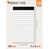 12 Pack A7 Small Pocket Notepad for Office Mini Note