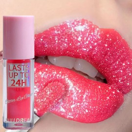 Gloss de Brillo Super Lustrous, Set de Brillos Labiales 3 Tonos – Baya Centelleante, Malva & Rojo – Alto Brillo, Hidratante, Glaseado para Labios para Maquillaje Diario y de Fiesta (#01)