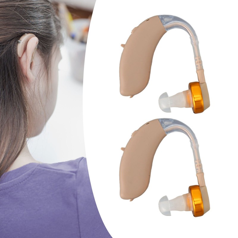 BTE Sound Aid Ergonomic Portable Noise Reduction Silicone Elderly BTE