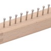 Mini Square Knitting Tool with Hooks Wooden Crochet Board for