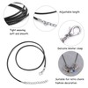 KUUQA 60Pcs Waxed Necklace Cord Black Necklace String with 2mm