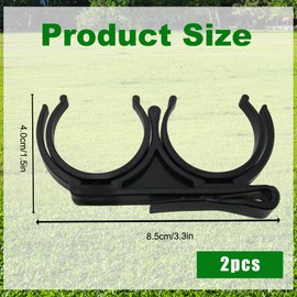 ZAYIO 2PCS Golf Ball Holder Plastic Rotatable Foldable Hold, Simple Black Balls Clip Holder and Golf Bag Accessory with Secure Clip, Balls Retriever for Ball Games Attachment on Waist Belt