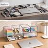 Clear Stackable Storage Drawers, Acrylic Bathroom Makeup Organizer, Plastic Bins