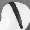 Black faux leather headband textured 1 inch wide hair band