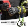 BESPORTBLE 2pcs Firefighter Glove Straps Reflective Trim for Enhanced Safety