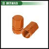Hihaha Car SUV Tire Valve Stem Caps, 16mm, Aluminum Alloy,