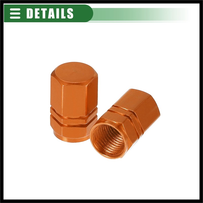 Hihaha Car SUV Tire Valve Stem Caps, 16mm, Aluminum Alloy,