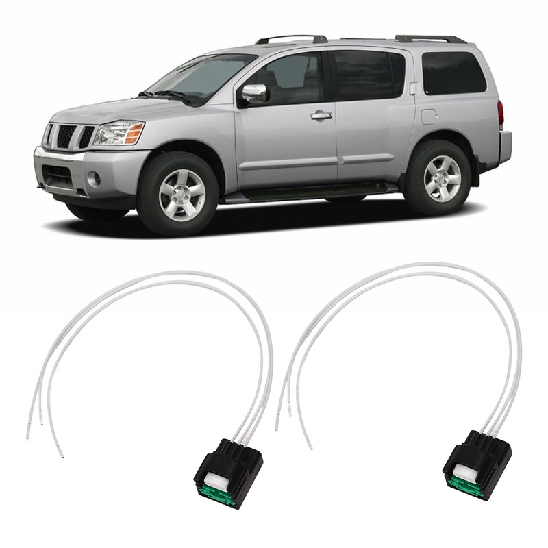 2 Pcs Camshaft Position Sensor Harness Cam Transducer Plug for