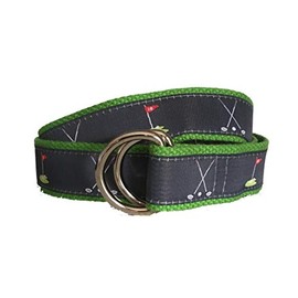 No27 Mens Golf D-Ring Style Belt, Ribbon Belt, Classic Mens Belt
