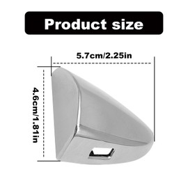 Door Handle Cover Cap Chrome Plated Compatible with Lexus ES350 2007-2012 LS460 2007-2017 LS600hl 2008-2016 Replacement 69218-33010