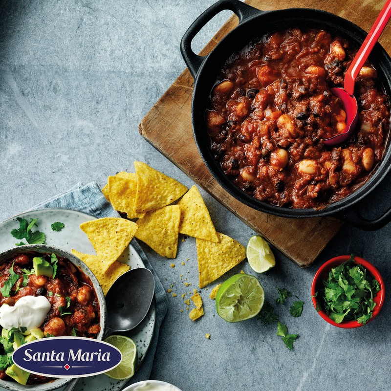 Santa Maria Tex Mex Mexican style Chili Beans Medium 410
