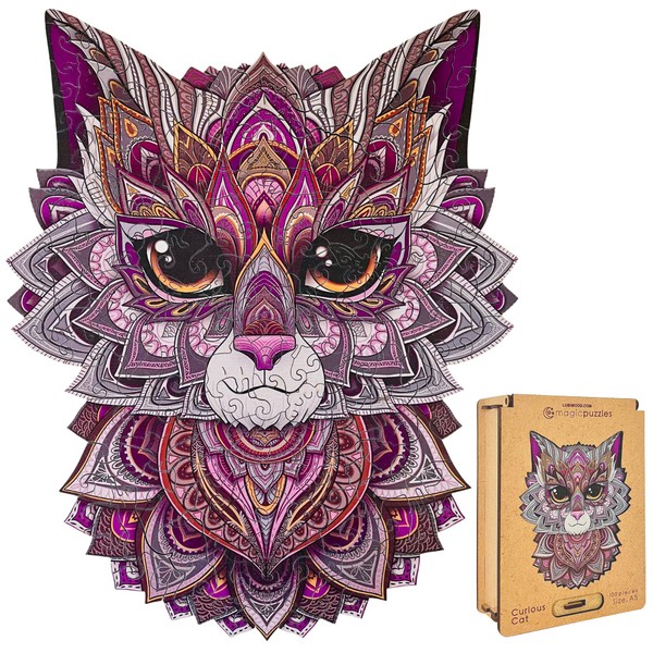 Lubiwood Playful Animal Shape Wooden Puzzle (29 x 21 cm)