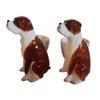 Eggcup Set brown Boxer dogs 2 pieces handmade/painted ceramics