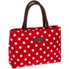 Equilibrium Spotty Red and Cream Waterproof Handbag