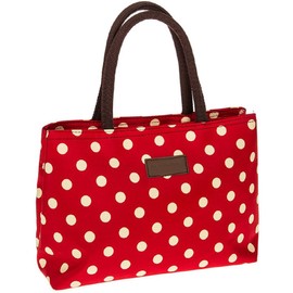 Equilibrium Spotty Red and Cream Waterproof Handbag