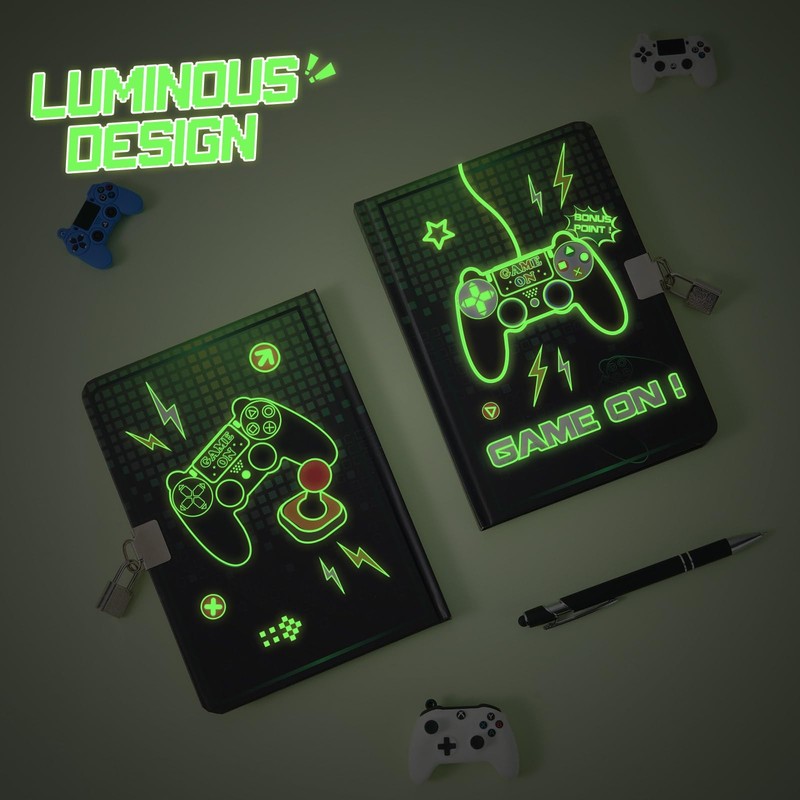 WERNNSAI Diary for boys - game notebook for children