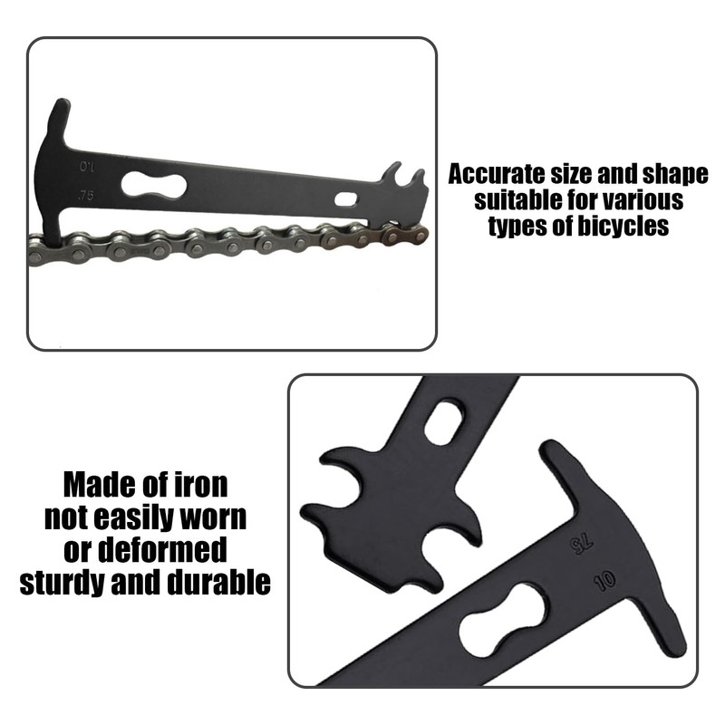 XMNIVATE 1 Bicycle Chain Tool, 2 Small Brushes, Chain Checker,