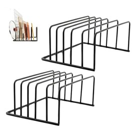 Chopping Board Holder, Black, Board Holder, Chopping Board Holder, Chopping Board Organiser, Board Holder Kitchen, with 5 Slots for Baking Trays for Kitchen Worktop, Space Saving in the Kitchen