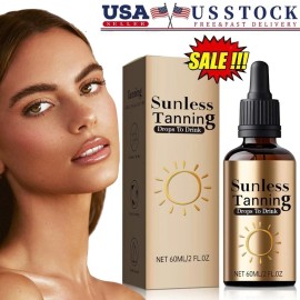 Unbranded Sunless Tanning Drops To Drink, Drinkable Sunless Tanning Drops 60ml/2 oz New
